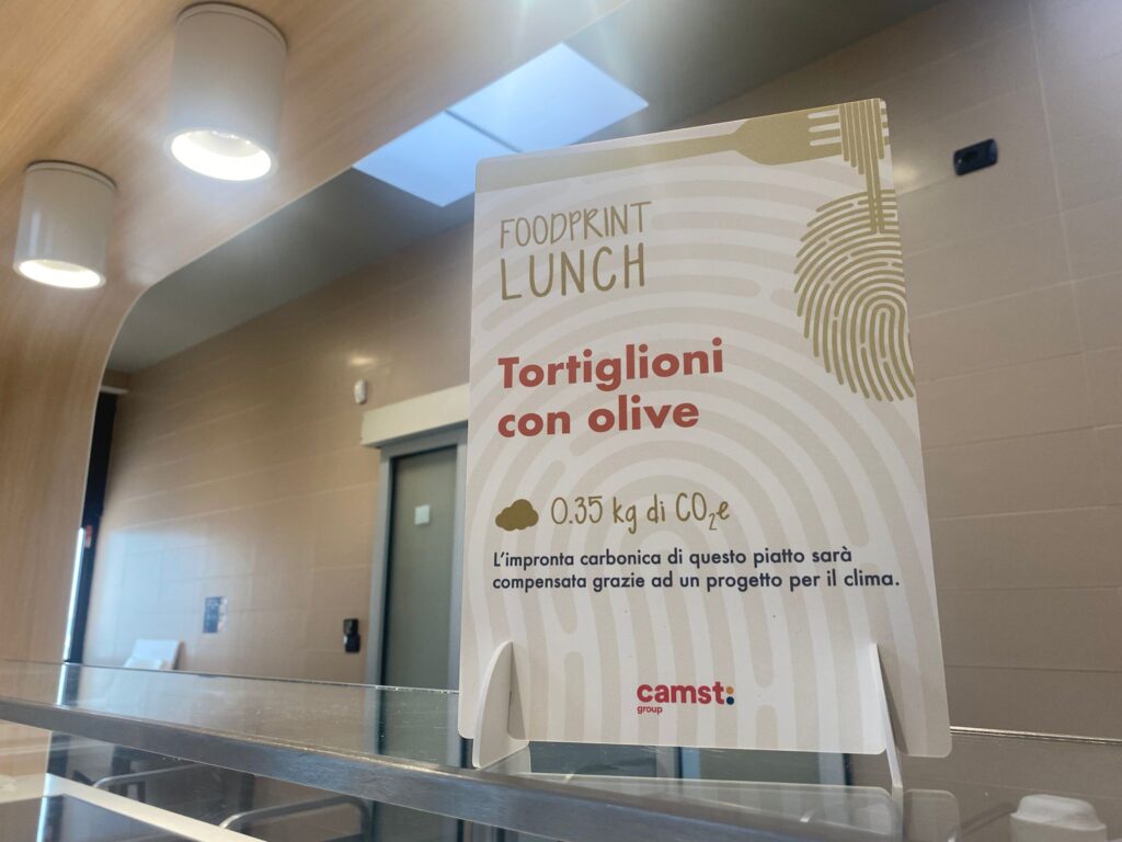 Esempio di grafica realizzata per Camst Group nel progetto FooDprint lunch